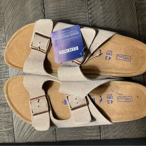 Birkenstock Arizona – Size 43 (US Men’s 10 / Women’s 12) – Taupe Suede 🤍